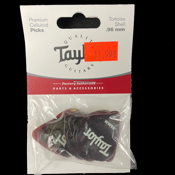 Taylor Celluloid Tortoise Shell .96mm 351 Pick Pack 12 Pack