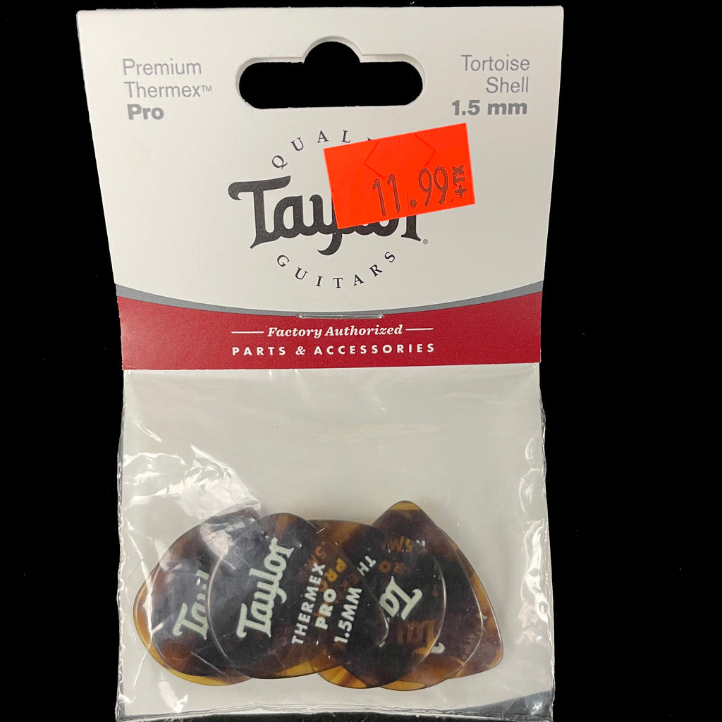 Taylor Premium 651 Thermex Pro Picks Tortoise Shell 6-Pack 1.5 mm