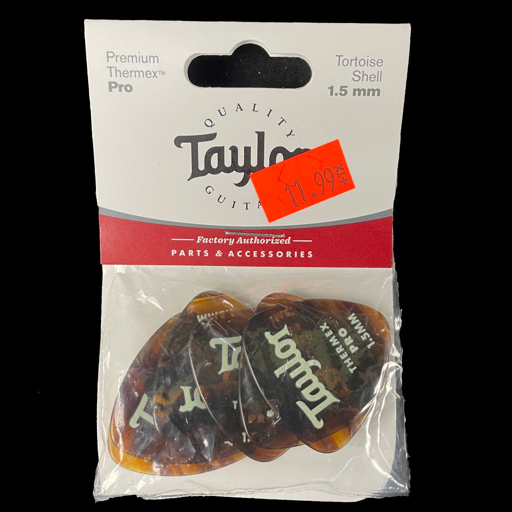 Taylor Premium 346 Thermex Pro Picks Tortoise Shell 1.5mm 6 Pack
