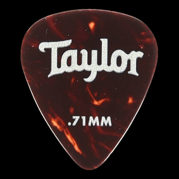 Taylor Celluloid Tortoise Shell .71mm 351 Pick Pack 12 Pack