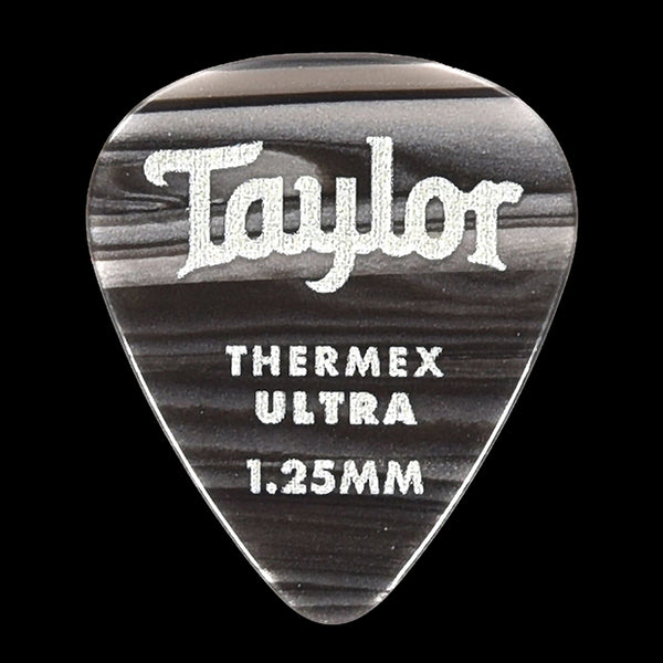 Taylor Premium Darktone 351 Thermex Ultra Guitar Picks 6-pack Black Onyx 1.25mm