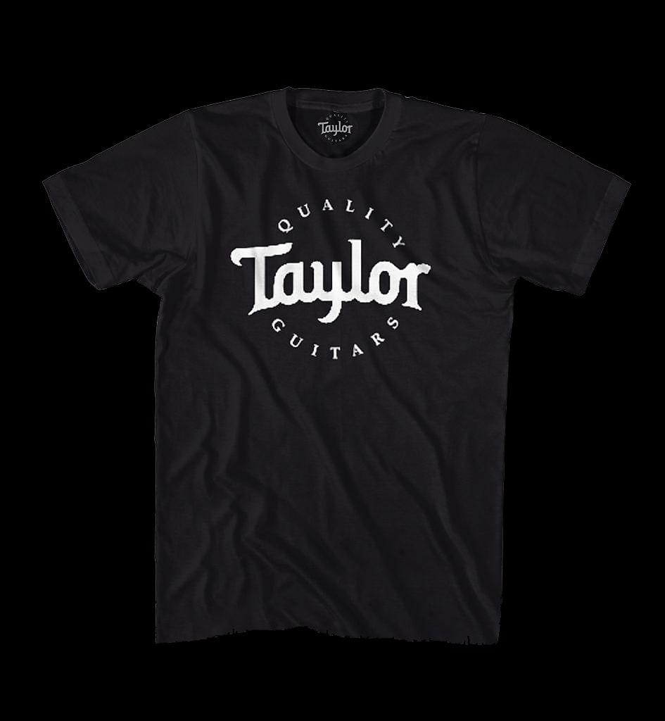 Taylor Men's Basic Black Logo T-Shirt Medium