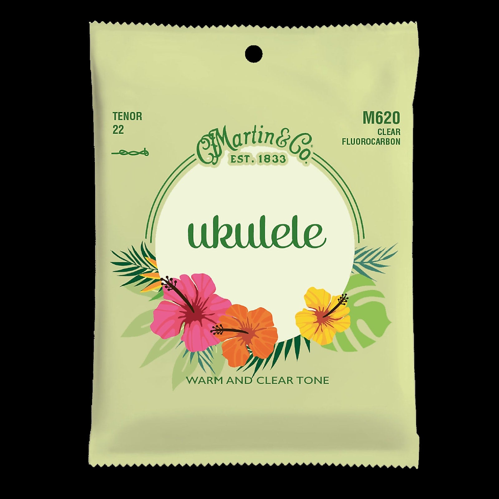 Martin M620 Ukulele Strings Clear Fluorocarbon, Tenor