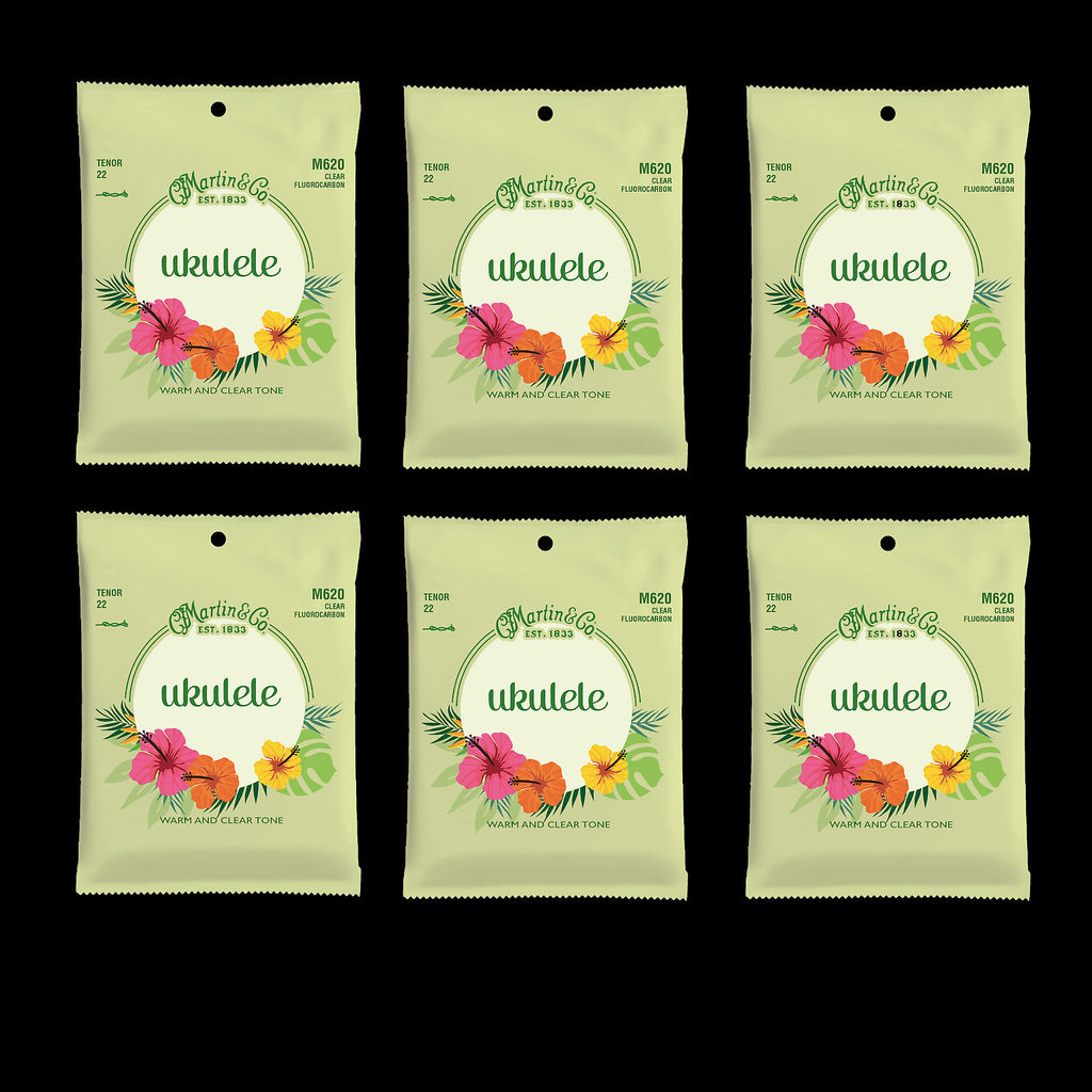 Martin M620 Ukulele Strings Clear Fluorocarbon, Tenor