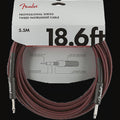 Fender Professional Series Instrument Cable 18.6ft Straight to Straight Red Tweed